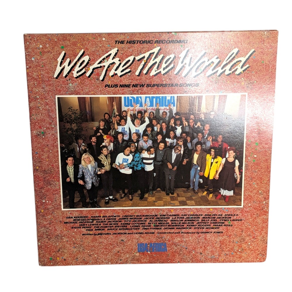USA for Africa We Are The World Vinyl‎ LP 1985 Columbia Michael Jackson Richie